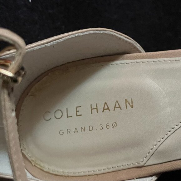 Cole Haan Beige Wedge Open Shoes* - Picture 4 of 8